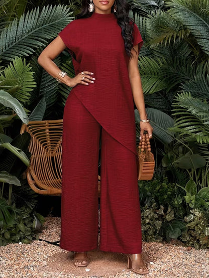 Women's jumpsuit with asymmetrical design for casual wear and summer