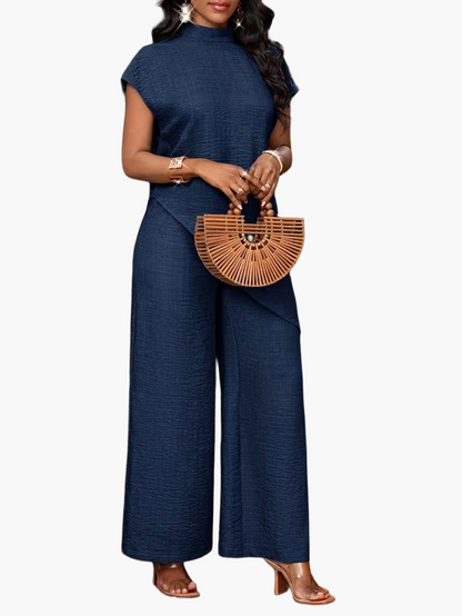 Women's jumpsuit with asymmetrical design for casual wear and summer