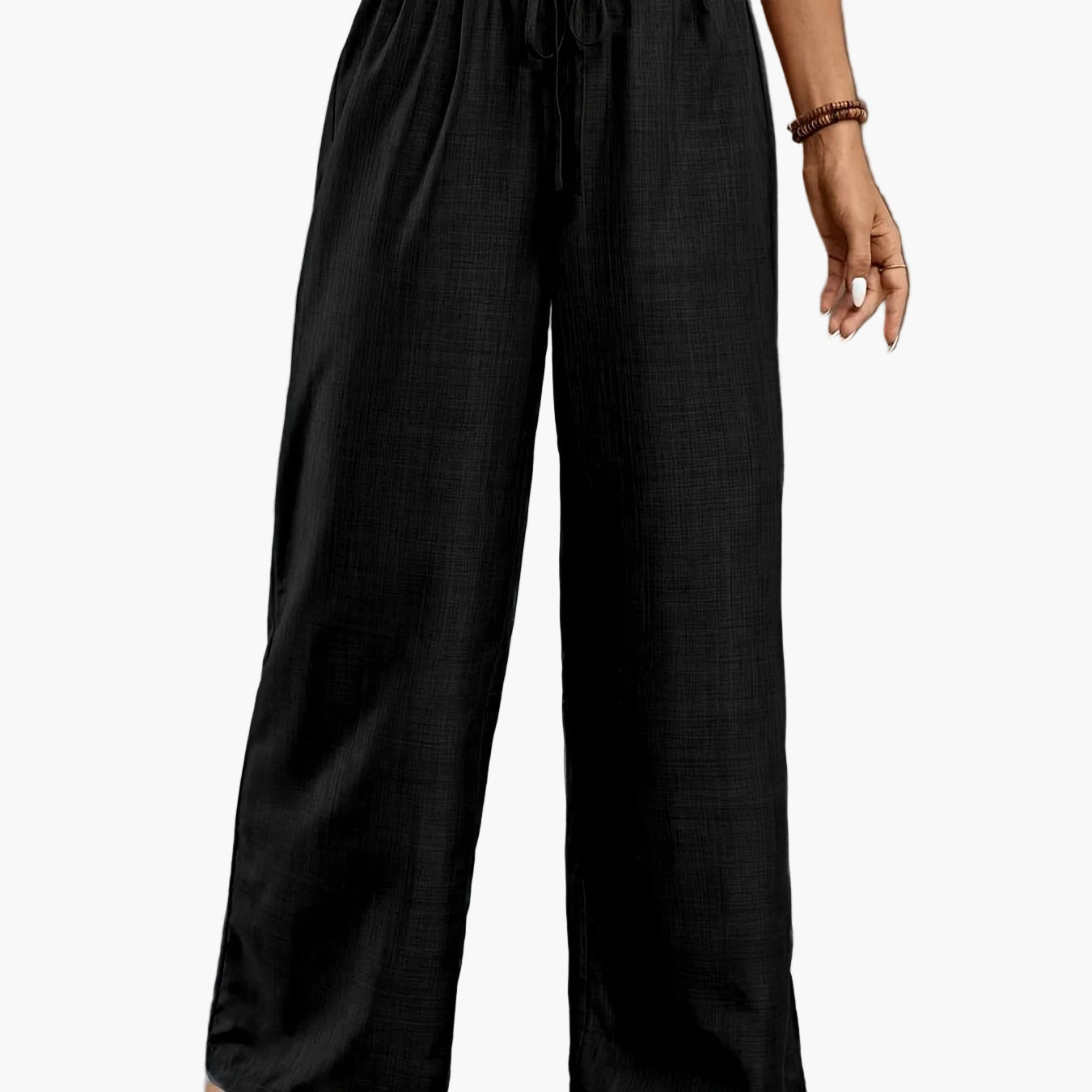 Women's Wide Elegant Pants with Elastic Waistband – Perfect for Everyday and Leisure