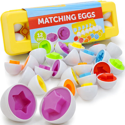 Educational Toy Egg Set for Children – Educational Sorting & Stacking Game from 3 Years, Boys & Girls