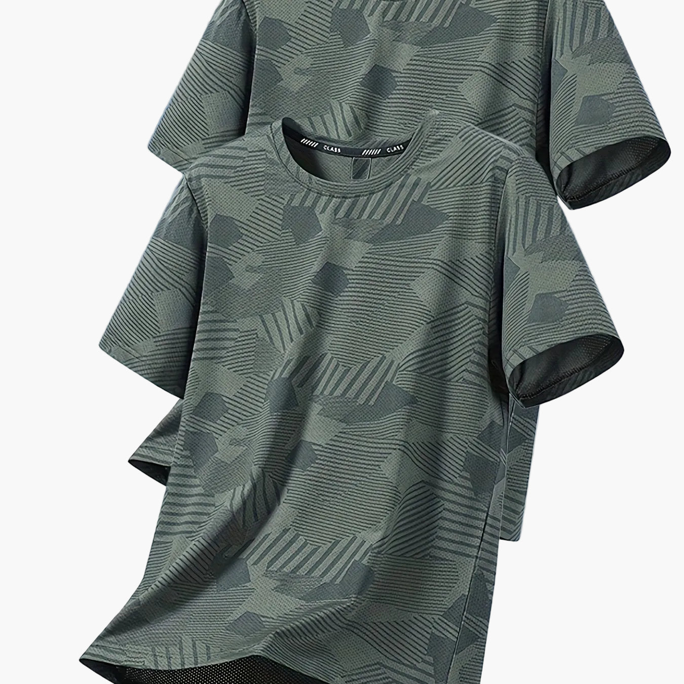 Herren Freizeit T-Shirt Set – Atmungsaktive Sommer Oberteile im tropischen Stil, ideal für Alltag und Sport