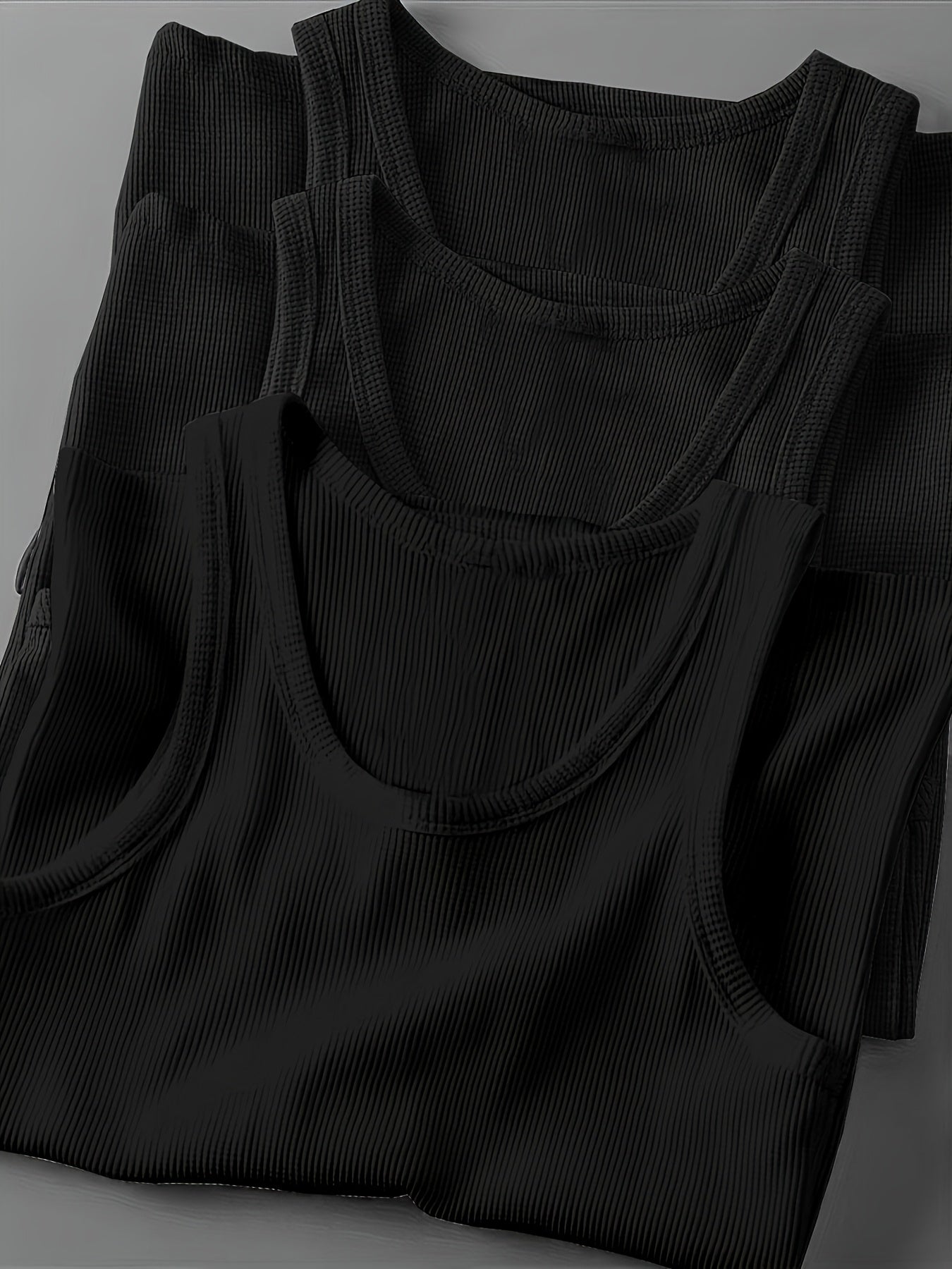 Men's Sporty Ribbed Tank Top – Modern Training and Casual Top