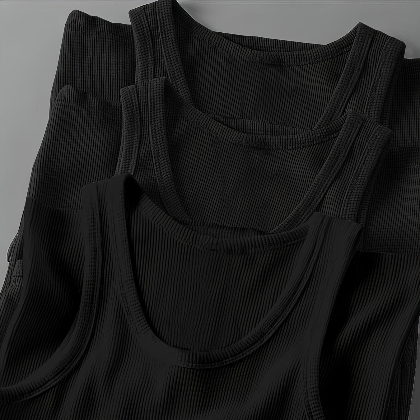 Men's Sporty Ribbed Tank Top – Modern Training and Casual Top