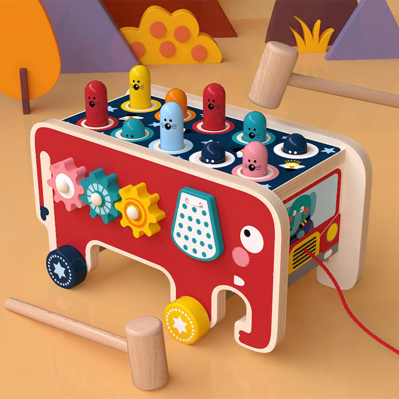 Children's wooden toys – motor skills toys and percussion toys for boys and girls, preschool educational toys