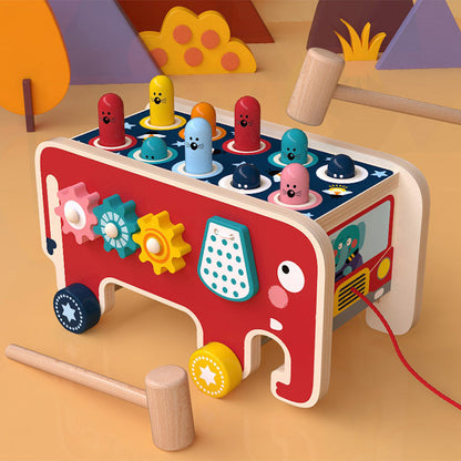 Children's wooden toys – motor skills toys and percussion toys for boys and girls, preschool educational toys