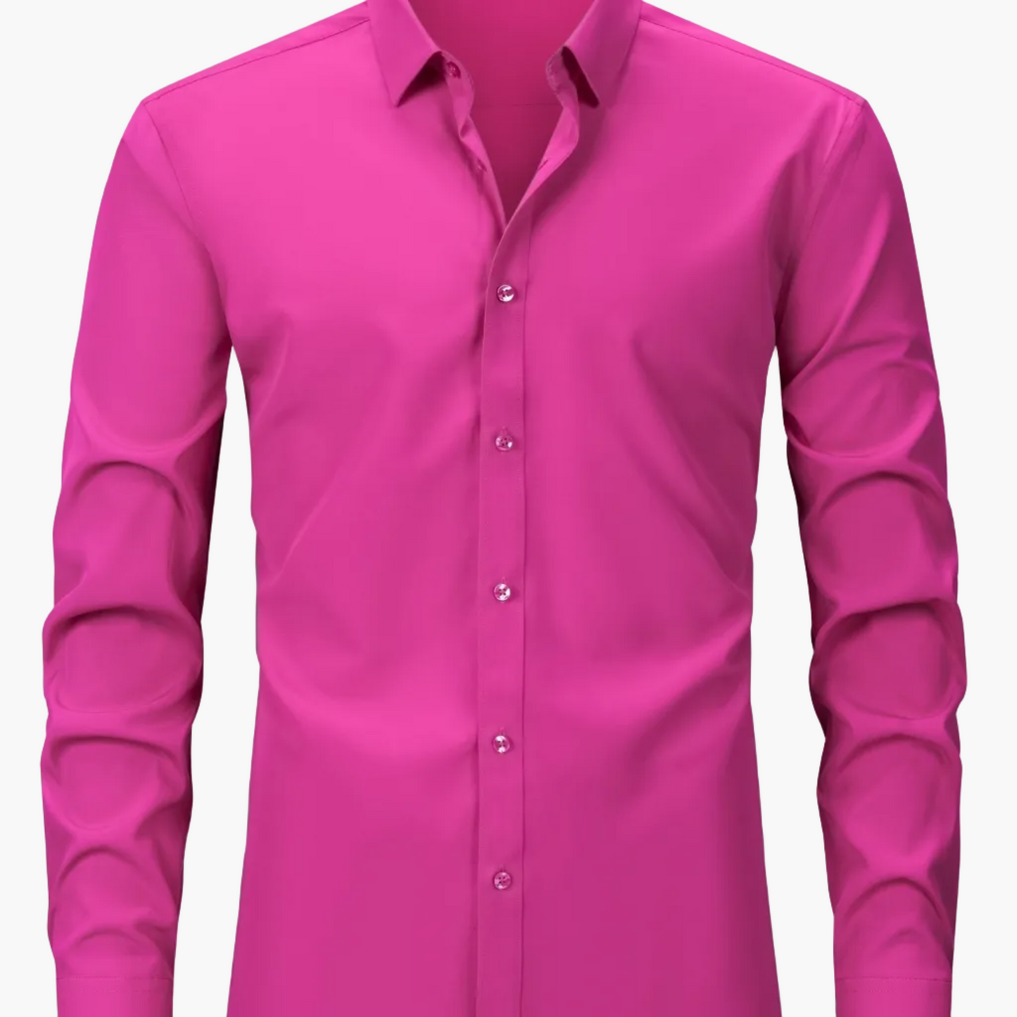 Men's Business-Casual Shirt Slim Fit Long Sleeve Modern Style