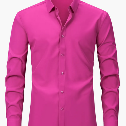 Men's Business-Casual Shirt Slim Fit Long Sleeve Modern Style