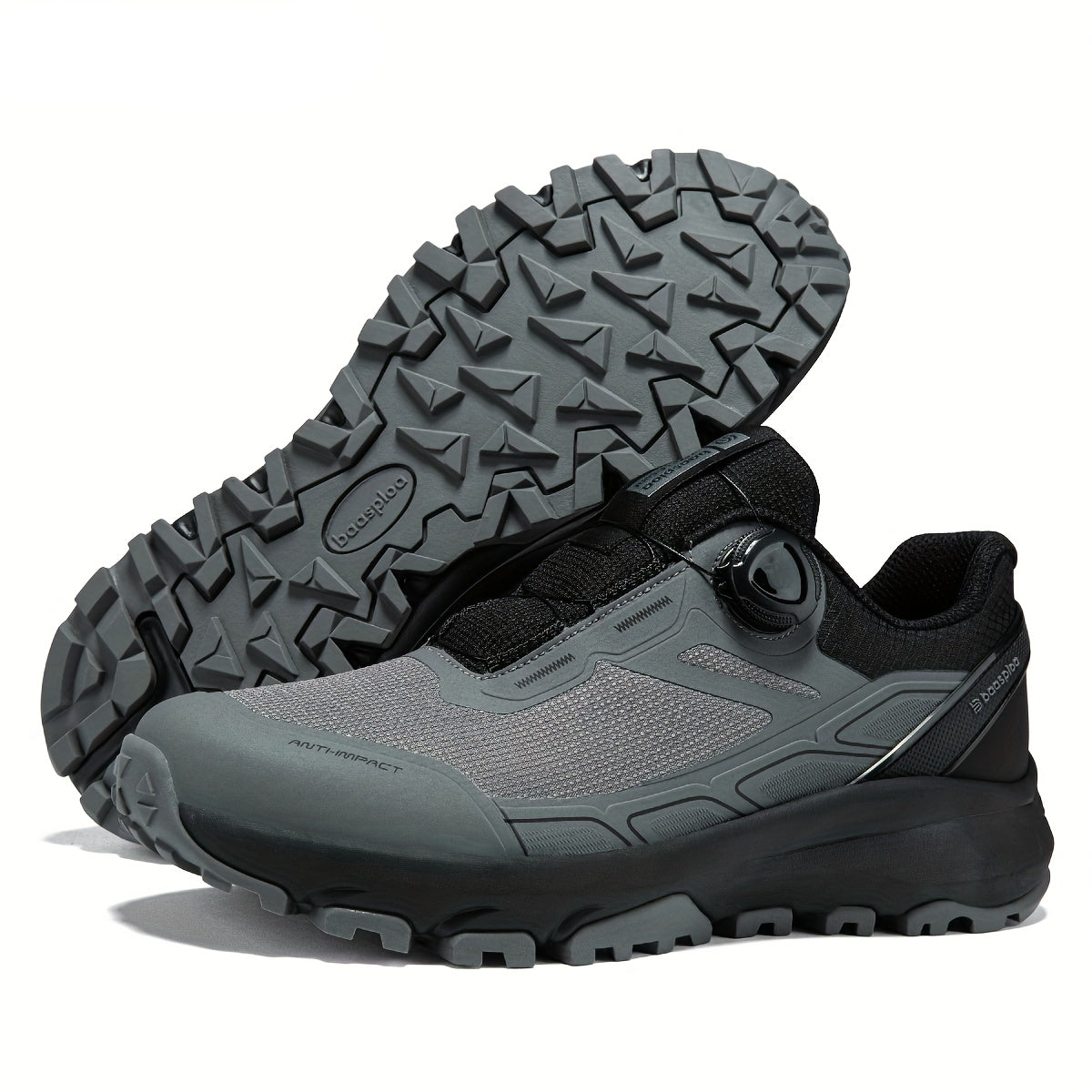 Men's hiking and trekking shoes with a twist-lock closure, non-slip outdoor sports shoes