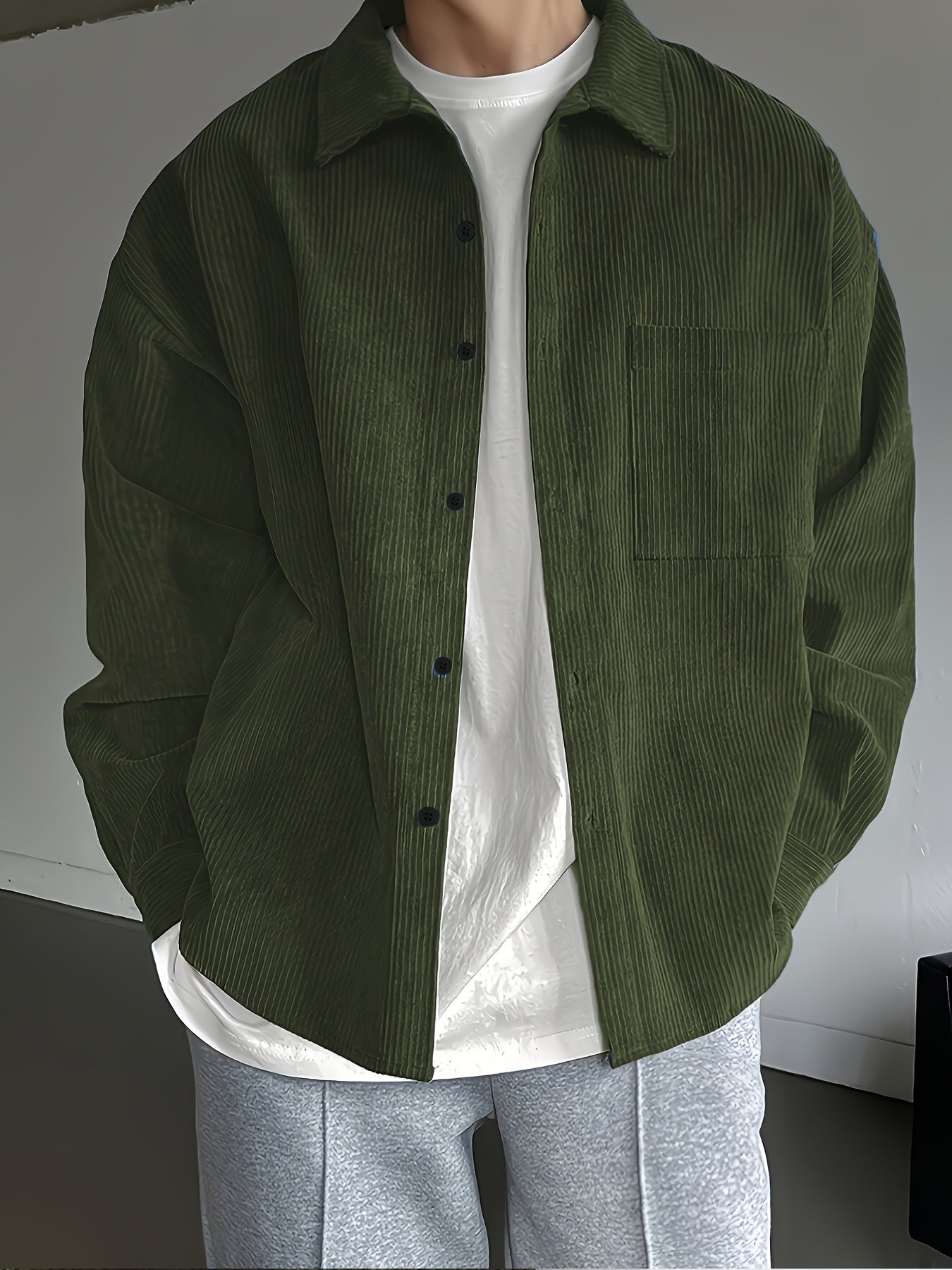 Men's Oversize Casual Jacket – Modern Urban Style for Everyday and Leisure