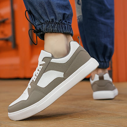 Men's Low Top Sneakers Preppy Style Casual Trainers
