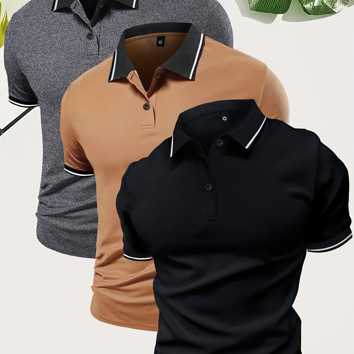 Men's Modern Casual Polo Shirt for Everyday and Leisure