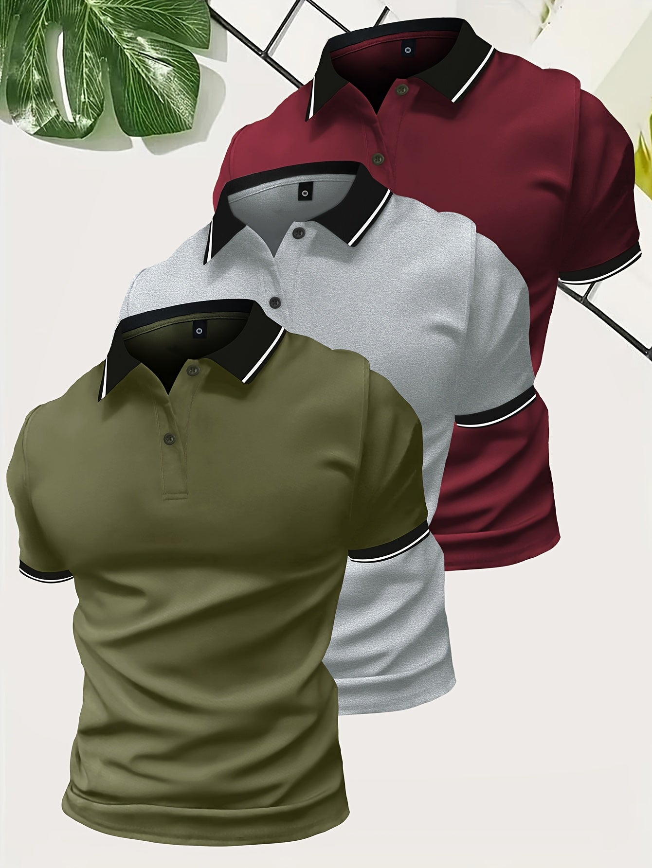 Men's Modern Casual Polo Shirt for Everyday and Leisure