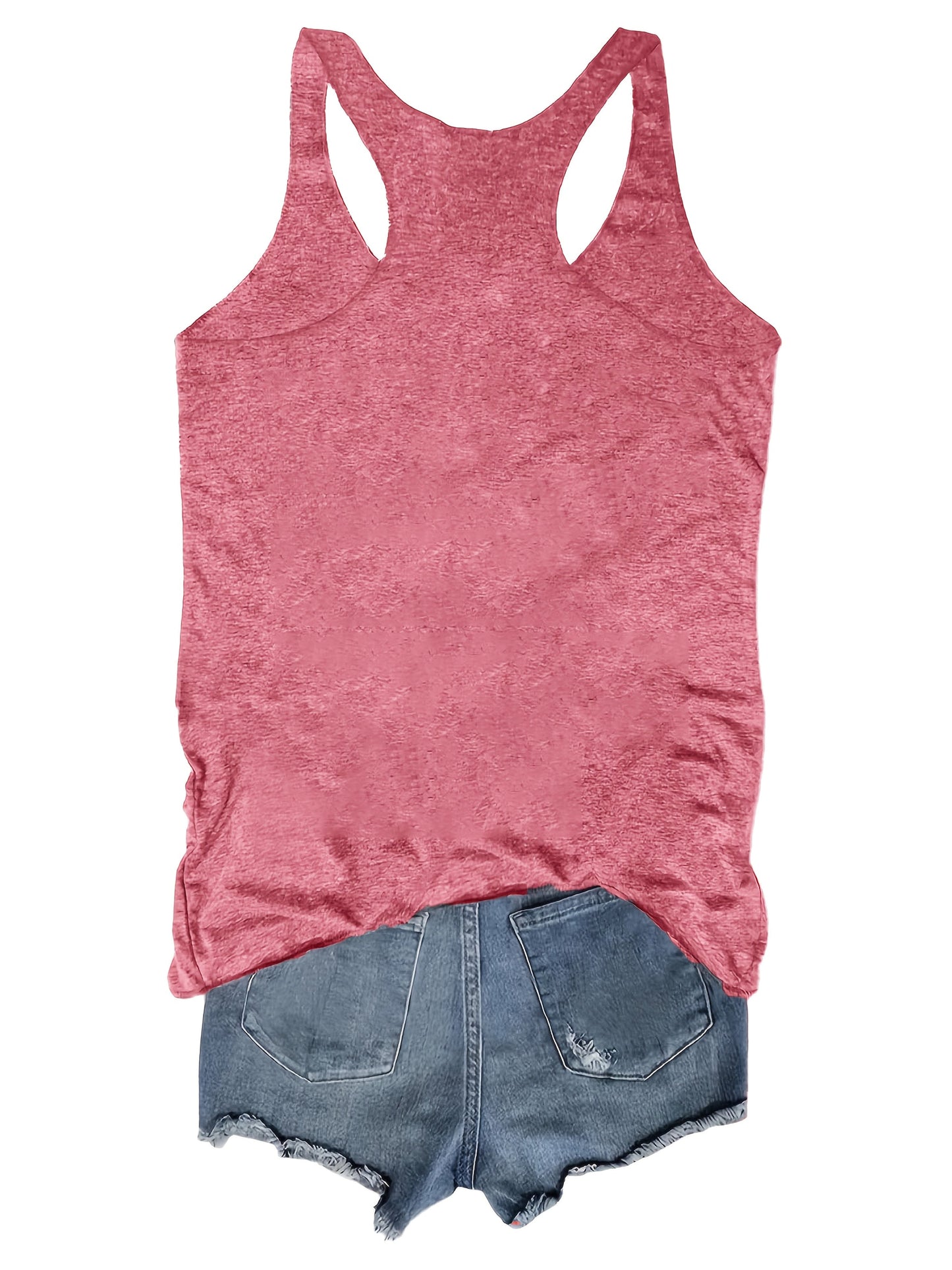 Women's tank top with floral print – Casual summer top for leisure & vacation