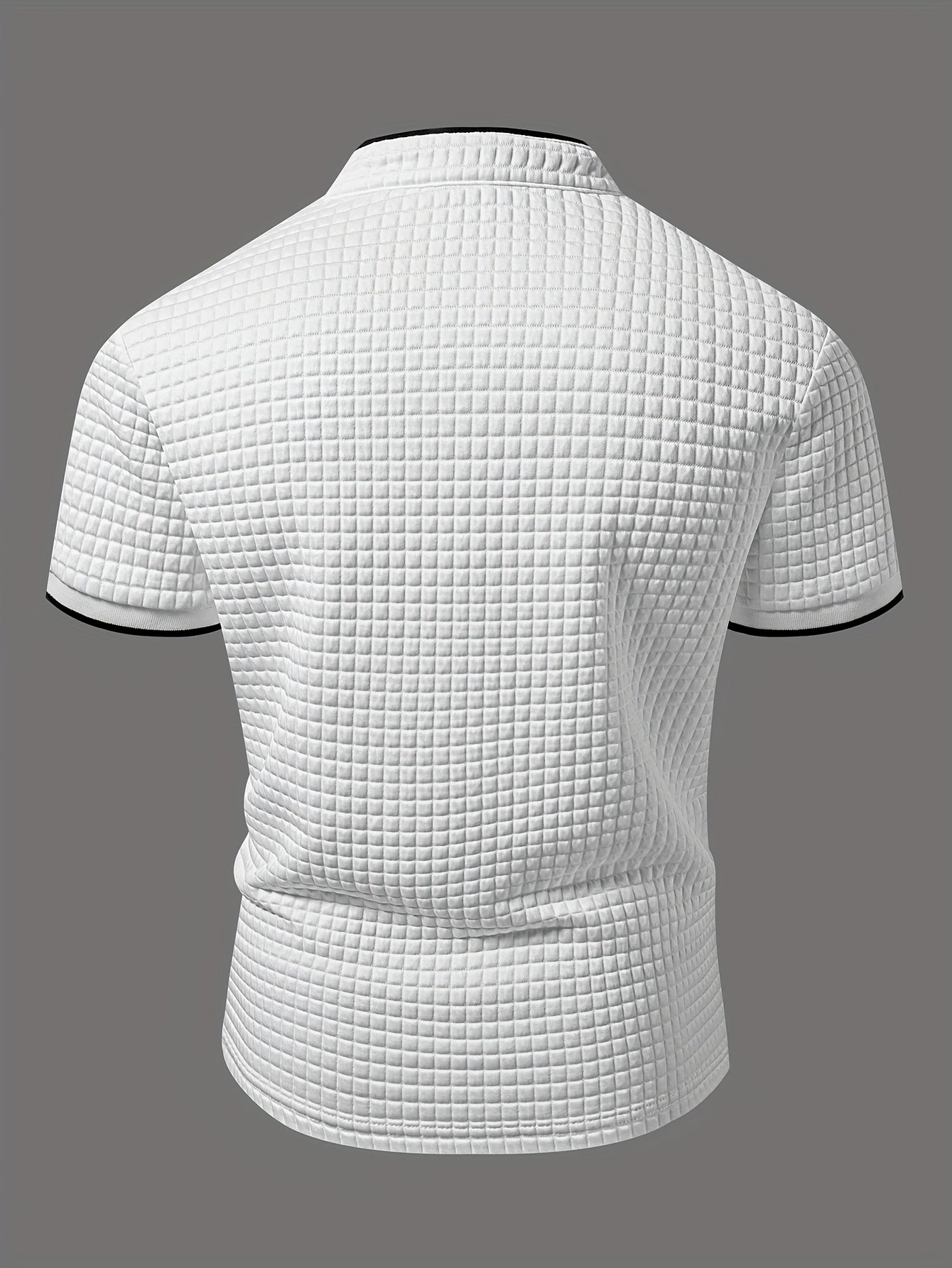 Men's Polo Shirt Modern Casual with Stand-up Collar and Button Placket – Stylish Casual Shirt
