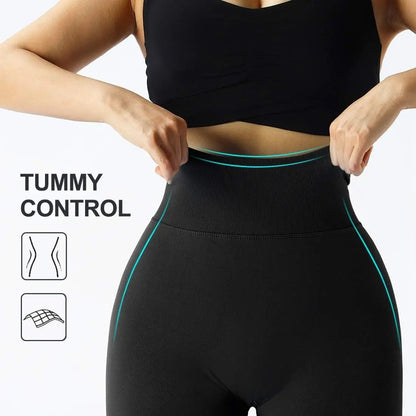 Women's Seamless High Waist Lift-Up Trousers for Exercise & Everyday Use