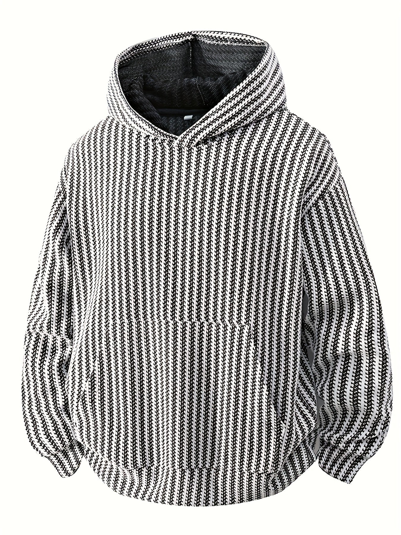 Structured hoodie with a hood and kangaroo pocket