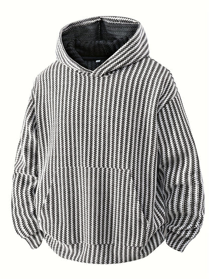 Structured hoodie with a hood and kangaroo pocket