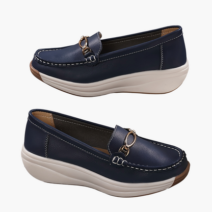 Women's Slip-On Loafer Elegant with Platform – Comfortable Casual Shoes for Everyday and Office