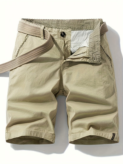 Men's Casual Bermuda Shorts with Belt – Perfect for Leisure and Vacation