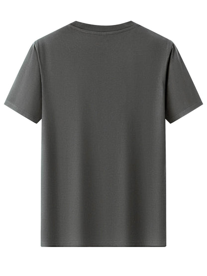 Men's T-Shirt with Compass and Mountain Design – Outdoor Adventure & Casual Look