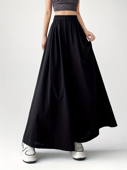 Women's Wide-Leg Culotte Pants for Leisure and Everyday Wear, Trendy Palazzo Pants, Loose Fit Design