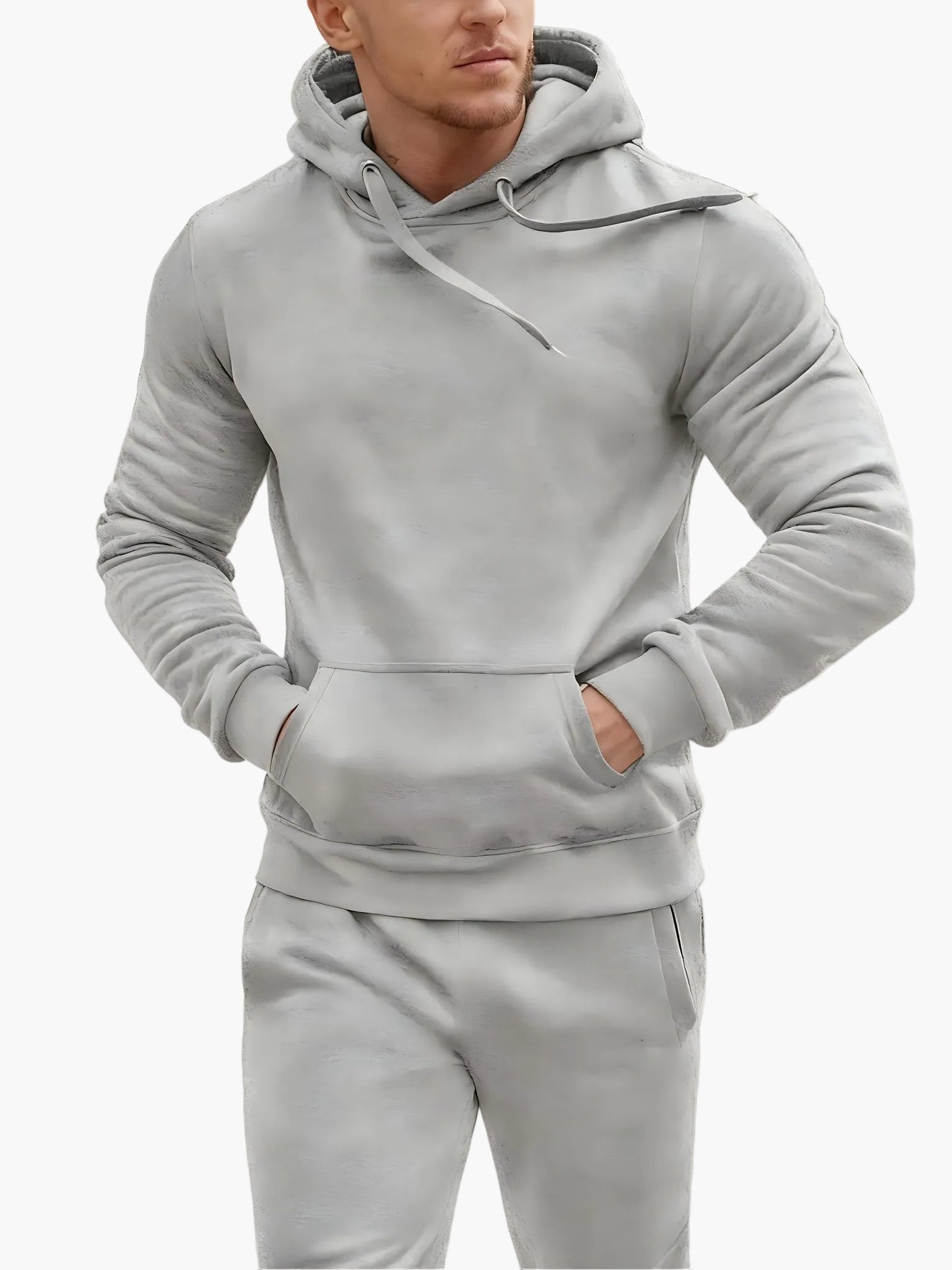Men's Tracksuit Hoodie Set – Sporty Casual Look for Everyday and Fitness