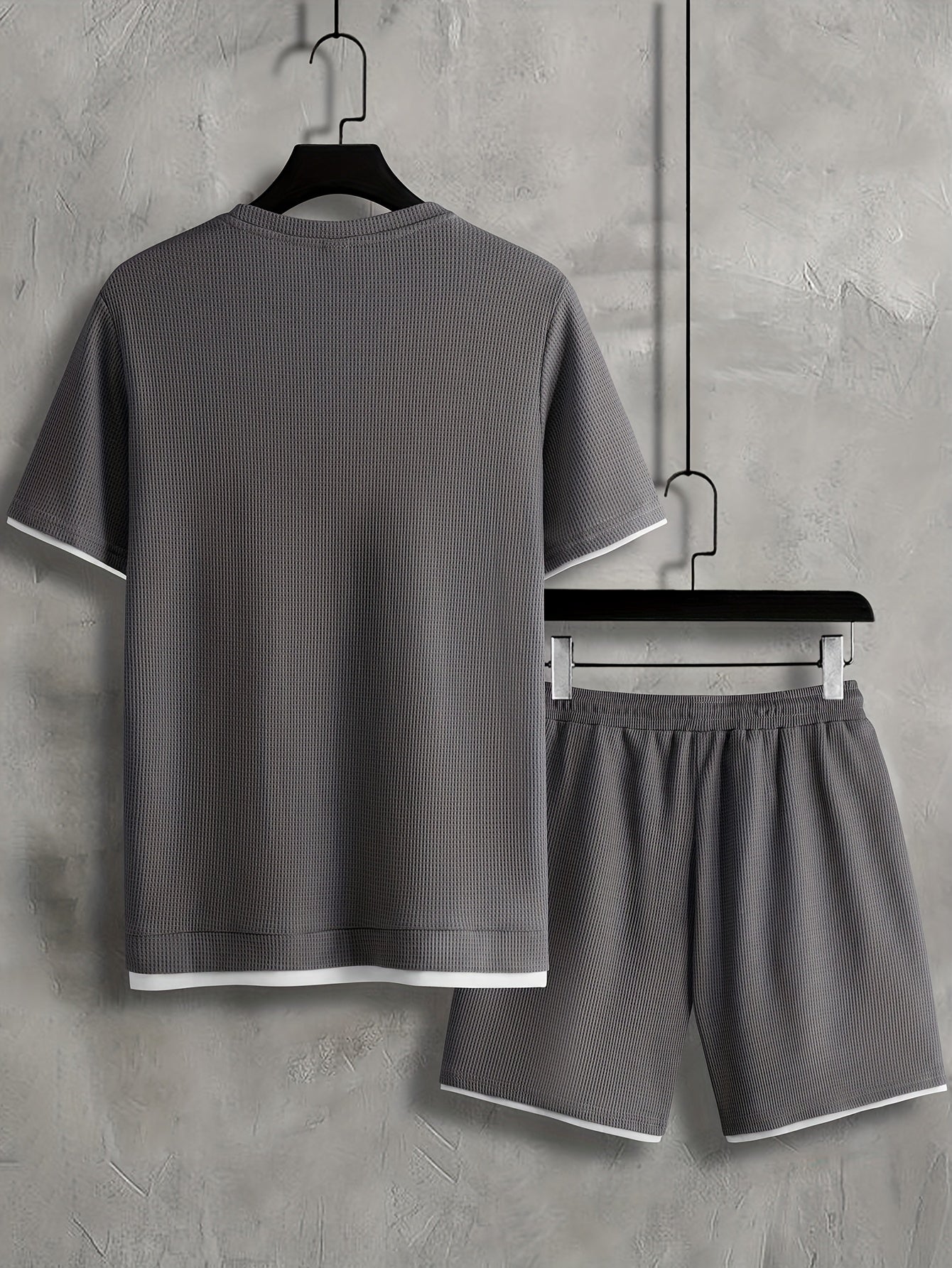 Herren Freizeit Set Kurzarm T-Shirt & Shorts – Sommer Loungewear Sport Outfit