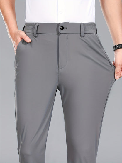 Men's Business Stretch Pants – Elegant, Comfortable Suit Pants for Office & Everyday Wear