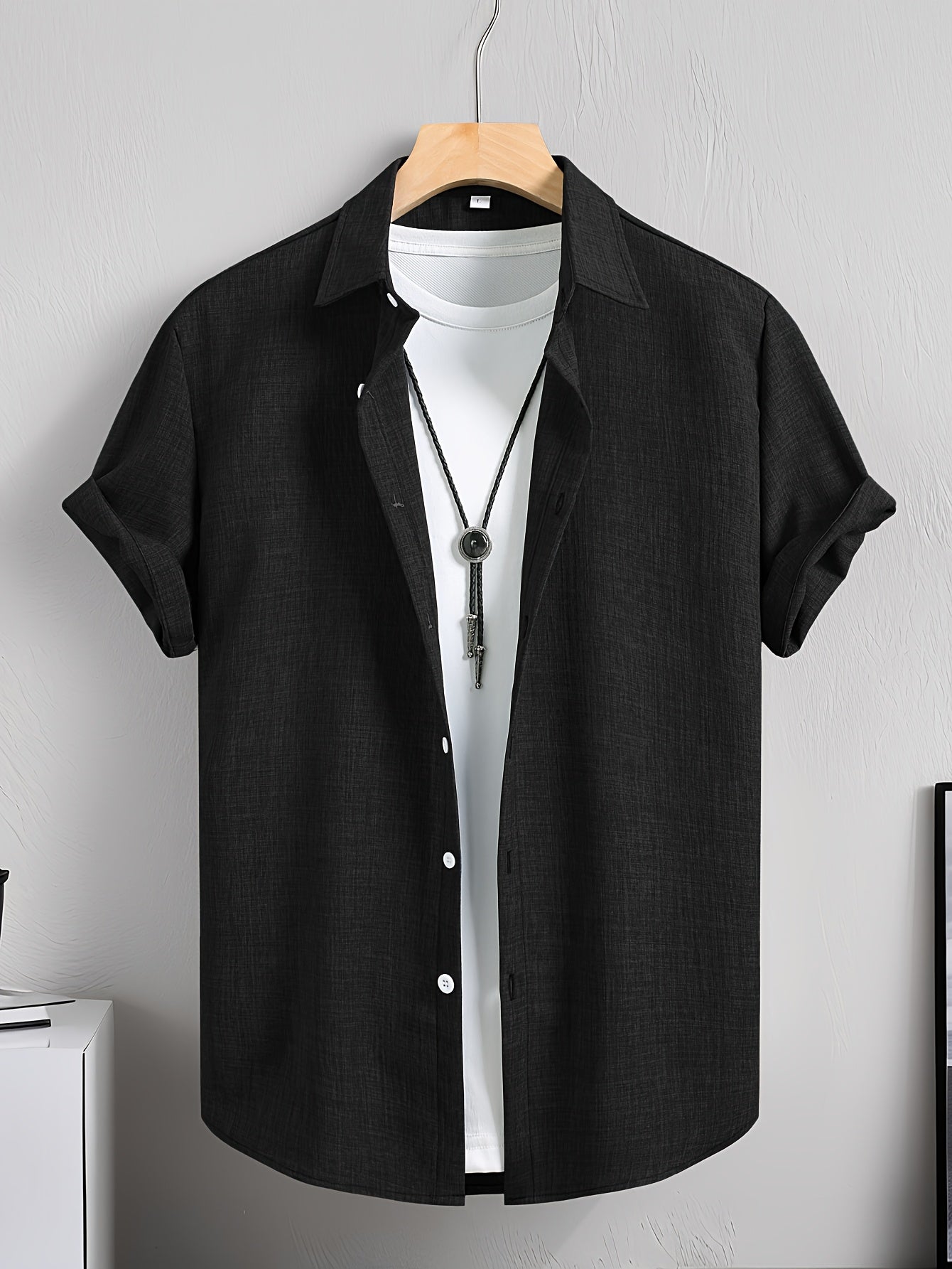 Herren Freizeithemd Kurzarm Modern Streetwear – Stilvolles Sommerhemd für Alltag & Freizeit