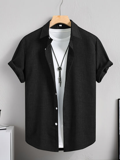 Herren Freizeithemd Kurzarm Modern Streetwear – Stilvolles Sommerhemd für Alltag & Freizeit