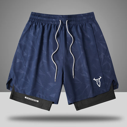 Herren Trainingsshorts Sport Fitness mit elastischem Bund und Kordelzug