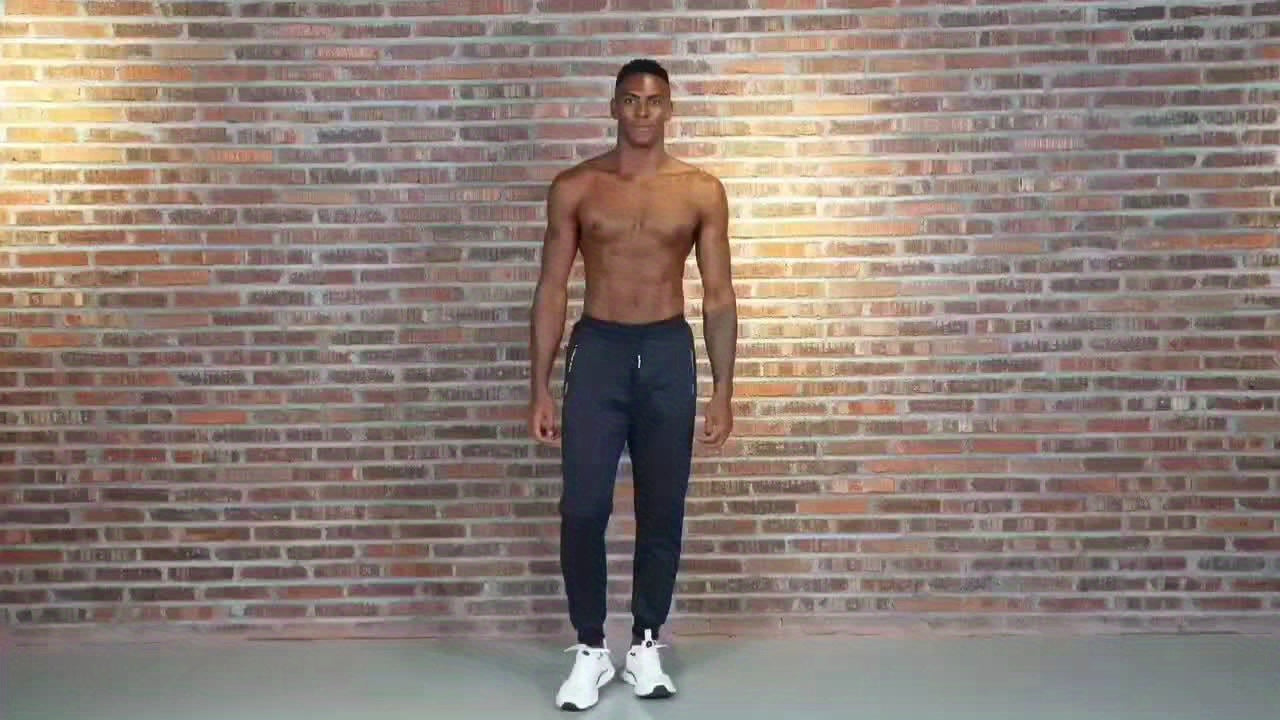 Men’s warm lined sweatpants 3-pack with drawstring and zippered pockets