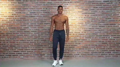 Men’s warm lined sweatpants 3-pack with drawstring and zippered pockets