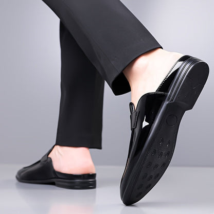 Men's Slip-On Business Loafer Backless – Elegant Half Shoes for Office & Occasion