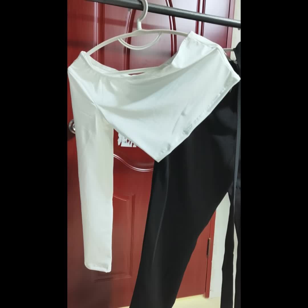 Women's Off-Shoulder Elegant Jumpsuit for Spring and Summer – Stylish One-Piece with Belt