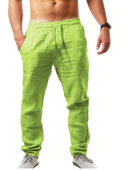 Men's casual pants with straight cut – summer style for everyday and vacation