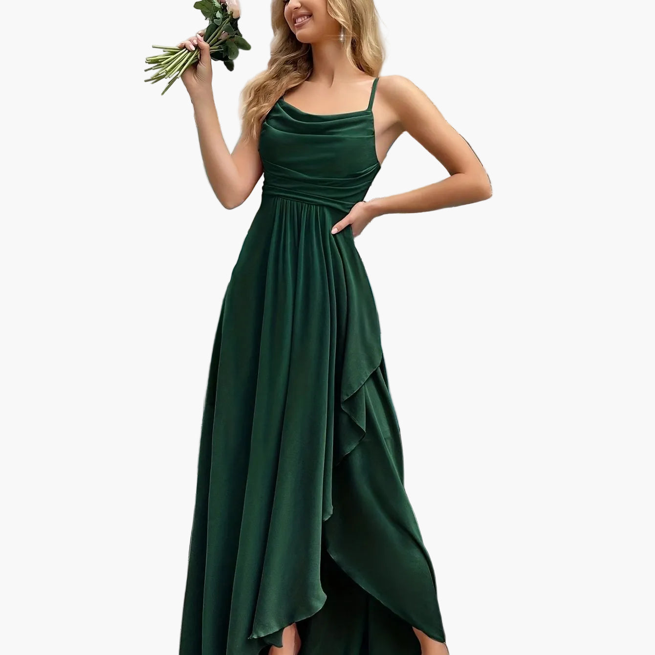 Women's Elegant Fit & Flare Evening Dress for Festive Occasions