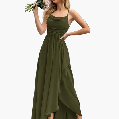 Women's Elegant Fit & Flare Evening Dress for Festive Occasions