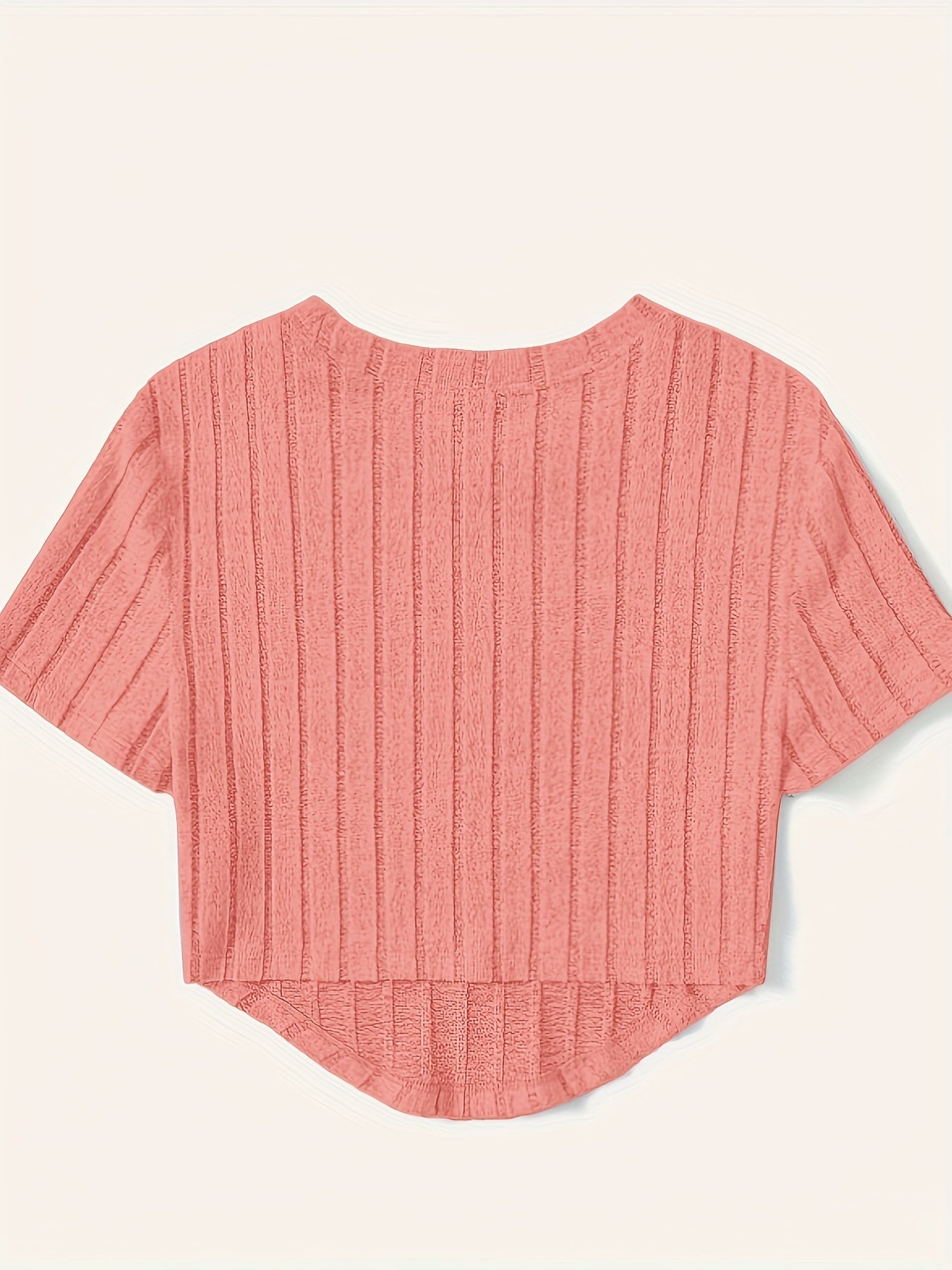 Women's Short-Sleeve Crop Top in Casual Style with Crew Neck – Perfect for Everyday and Leisure