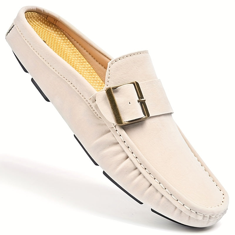 Men's Moccasin Slippers with Buckle – Elegant Loafers for Leisure and Everyday Wear