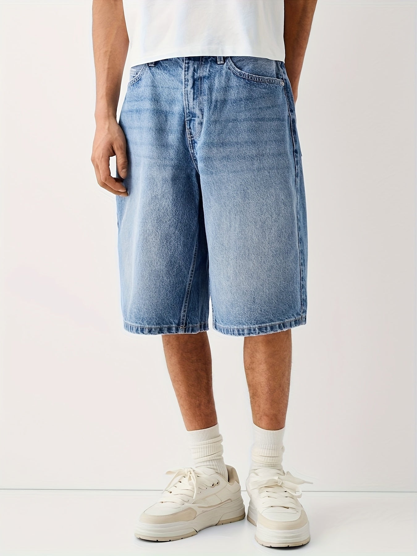 Men's Relaxed Fit Denim Bermuda Shorts – Casual Jeans Shorts in Urban Style