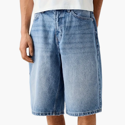 Men's Relaxed Fit Denim Bermuda Shorts – Casual Jeans Shorts in Urban Style
