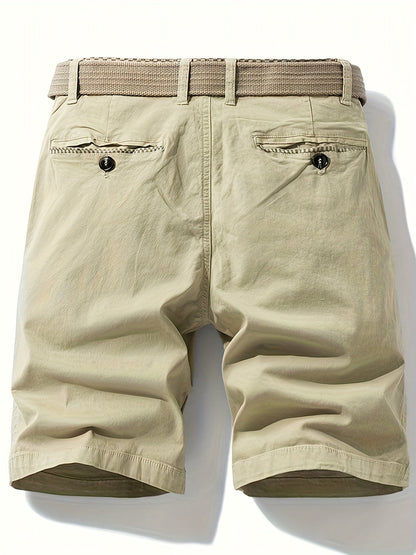 Men's Casual Bermuda Shorts with Belt – Perfect for Leisure and Vacation