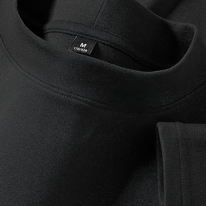 Unisex long-sleeve shirt with stand-up collar – Comfortable top for everyday wear and sports
