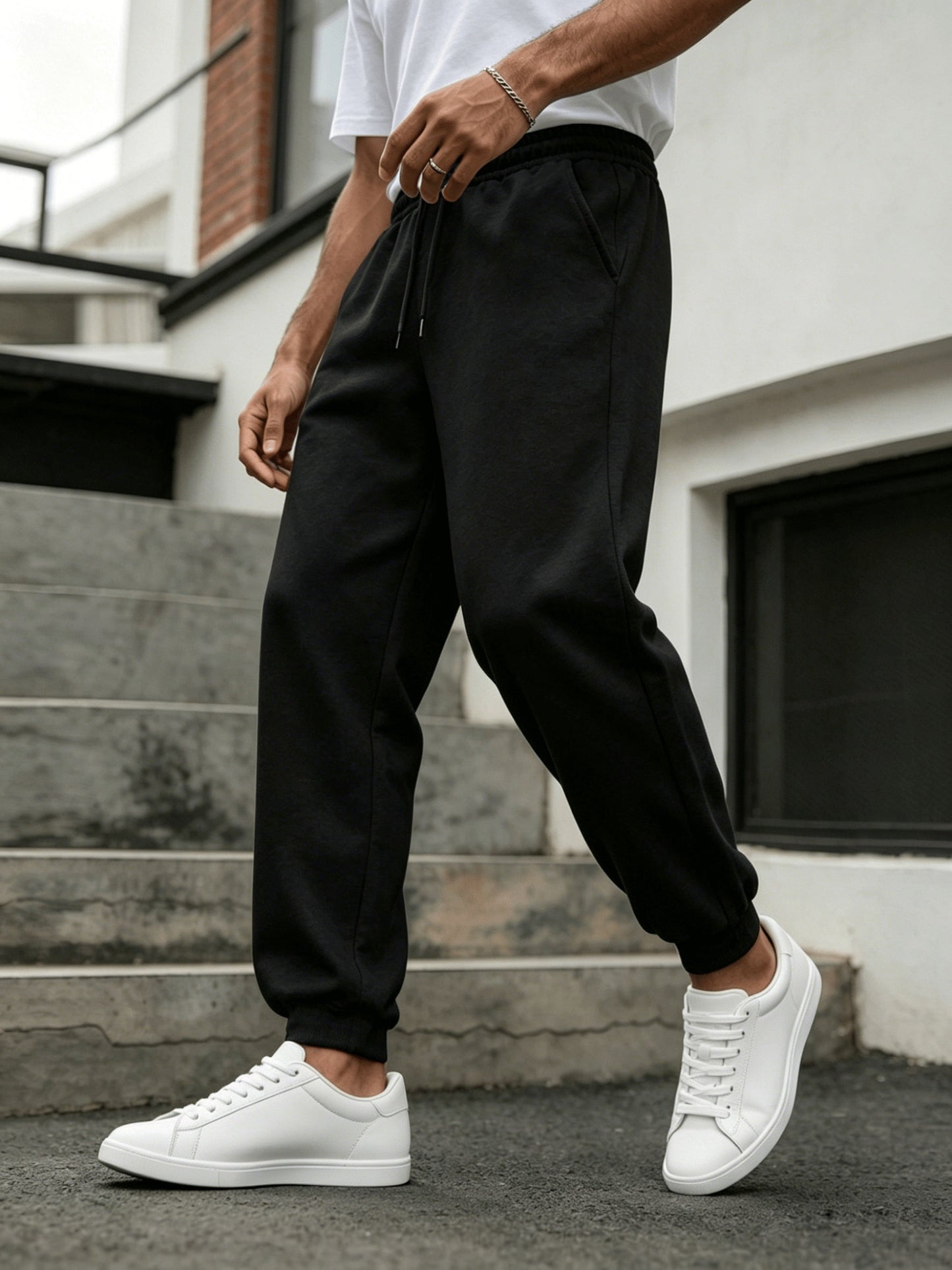 Herren Jogginghose für Freizeit und Sport – Bequemer Straight-Leg Schnitt mit Taschen