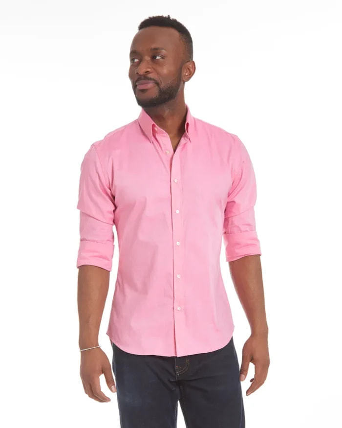 Glenn – Long-sleeve zipper shirt with button design and fashionable collar for men