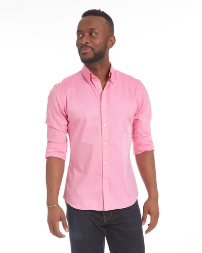 Glenn – Long-sleeve zipper shirt with button design and fashionable collar for men