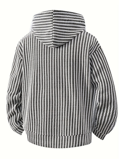 Structured hoodie with a hood and kangaroo pocket