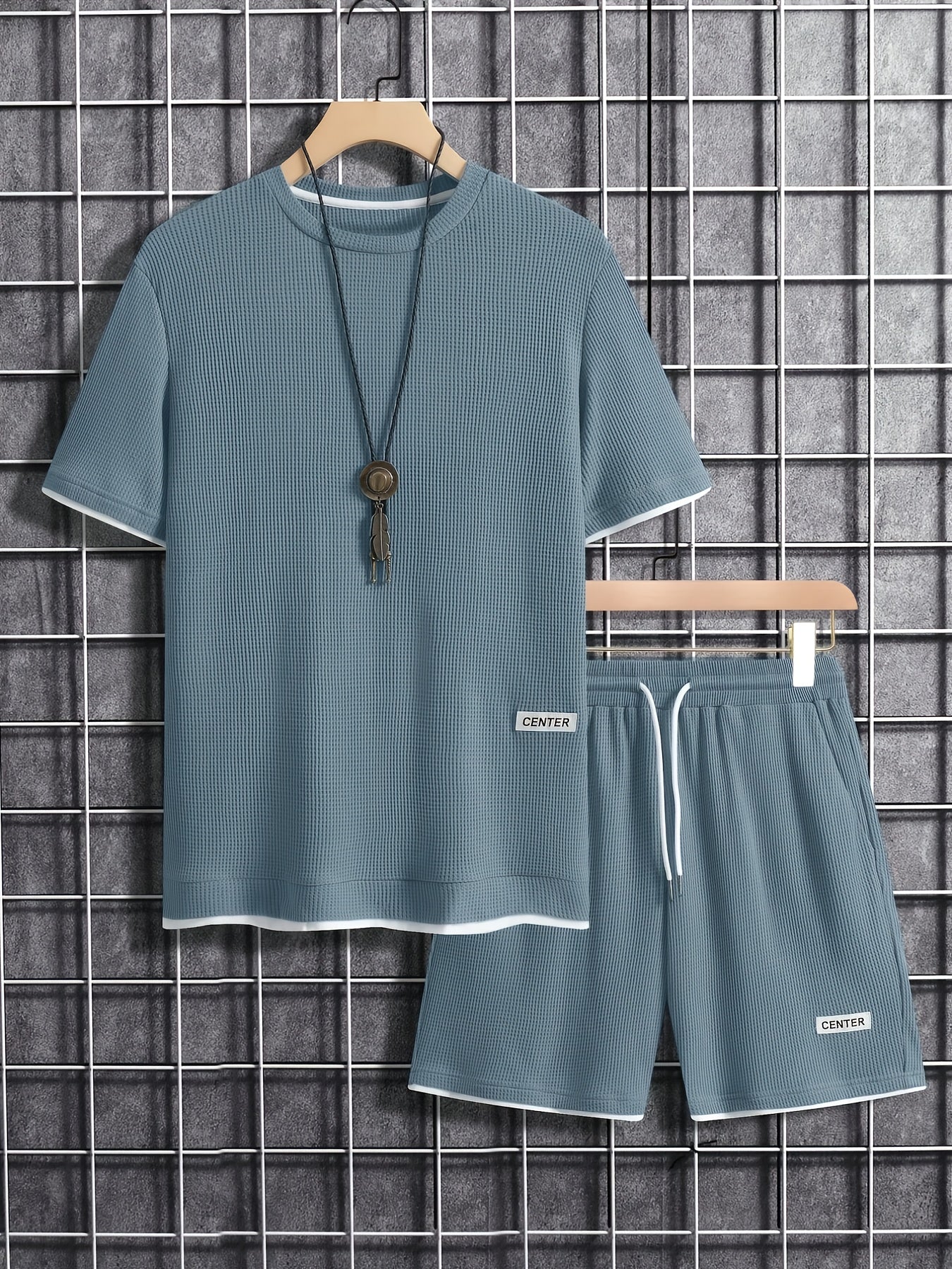 Herren Freizeit Set Kurzarm T-Shirt & Shorts – Sommer Loungewear Sport Outfit