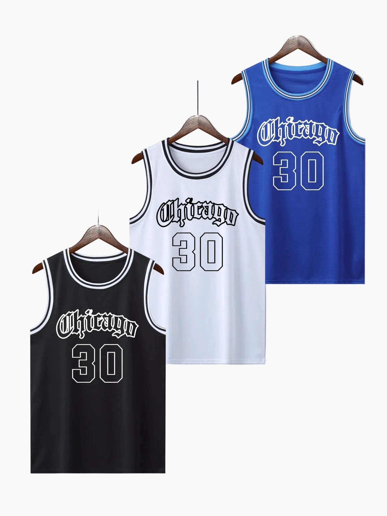 Men's Basketball Tank Top Vintage Style – Athletic Jersey with Chicago 30 Print for Training & Leisure